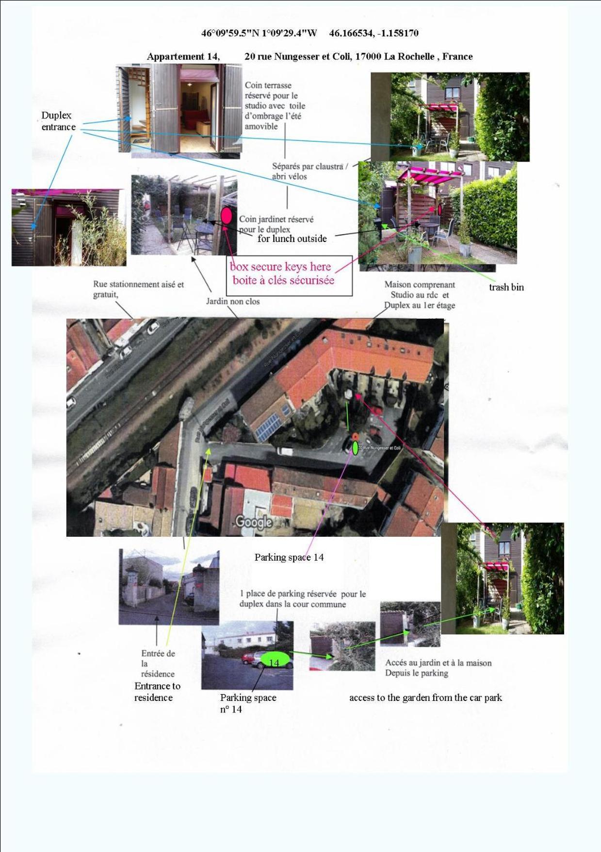 לה רושל Duplex14H 1Er Etage Jardinet 1 Parking Ou Studio14B Rdc Terrasse Sans Parking מראה חיצוני תמונה